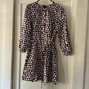 Black with pink polka dot shirt/tie dress